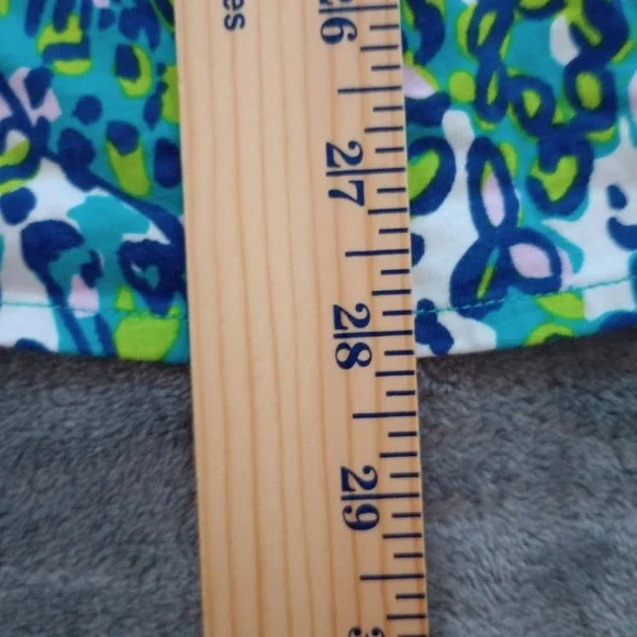 Lilly Pulitzer Windsor Sea Strapless Dress Womens Small Blue Green Pima Cotton - Picture 6 of 16